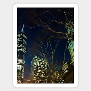 New York City at Night Sticker